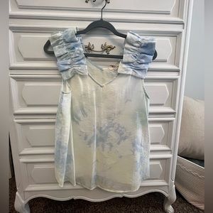 Sleeveless Ruffle Top